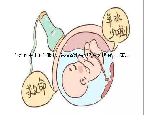 深圳代生儿子在哪里，选择深圳供卵代生医院的注意事项